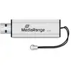 Image de Clé USB MediaRange MR916 32 Go USB-A 3.2 Gen 1 coulissante noir argent