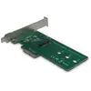 Image de Carte d'interface Inter-Tech KT016 PCIe vers M.2 32 Gbit/s Vert/Argent