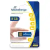 Image de Clé USB MediaRange MR975 8GB USB 2.0 bleue sans capuchon