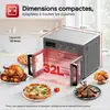 Image de Mini Four TurboTronic AFD32 2-en-1 AirFryer 32L 1700W 12 Programmes Inox