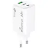 Image de Chargeur MediaRange MRMA116-2 65 W Blanc 2 x USB-C 1 x USB-A Charge rapide