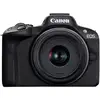 Image de Canon EOS R50, Black + RF-S 18-45mm F4.5-6.3 IS STM Kit MILC 24,2 MP CMOS 6000 x 4000 pixels Noir