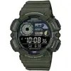 Image de Casio WS-1500H-3BV Vert 50mm Résine Étanche 100m Chronomètre Alarme LED