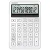 Image de Calculatrice de bureau Casio MS-200DQ 12 chiffres Alimentation mixte Blanc