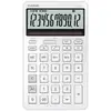 Image de Calculatrice Casio JW-200DQ Blanc 12 chiffres Métal Solaire Batterie