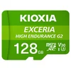 Image de Carte mémoire MicroSD Kioxia Exceria High Endurance G2 128 Go UHS-I U3 V30 A1 avec adaptateur SD résistante aux chocs et à l'eau
