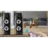 Image de Haut-parleurs Genius Bluetooth 60W avec télécommande et design bois