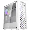 Image de Boîtier moyen tour Darkflash DK351 blanc fenêtre verre trempé 4 ARGB