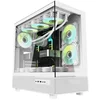 Image de Boîtier Darkflash DPX90 Blanc ATX Tour moyenne Fenêtre 3 Ventilateurs ARGB