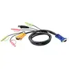 Image de Cable KVM ATEN USB con audio SPHD 3 en 1 1,8 m VGA Negro