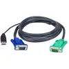 Image de Câble KVM Aten 2L-5202U USB VGA 1,8 m Noir Connecteurs SPHD-15
