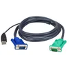Image de Câble KVM Aten 2L-5205U USB SPHD 3-en-1 VGA 5 m Noir