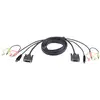 Image de Cable KVM ATEN DVI-D 3 m USB 2 x 3.5 mm macho negro para CN8600 CS1642 CS1644