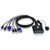 Image de Switch KVM Aten CS22U 2 ports USB VGA sélecteur à distance QXGA