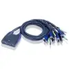 Image de Switch KVM ATEN CS64US 4 ports VGA USB Audio câbles intégrés