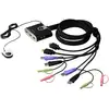 Image de ATEN Commutateur KVM câble HDMI/audio USB 2 ports avec sélecteur de port distant