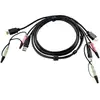 Image de Cable KVM Aten HDMI USB 1,8 m Noir avec audio USB A/USB B 2x3,5 mm mâle