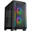 Image de Boîtier SilverStone FARA 312Z Fenêtre Verre Trempé ARGB Noir Micro-ATX Gaming