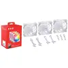 Image de Ventilateur supplémentaire XPG VENTO 120 ARGB PWM 120mm 1850RPM Pack 3 Blanc ARGB