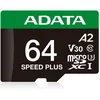 Image de Carte microSDXC ADATA Speed Plus 64 Go Classe 10 U3 V30 A2