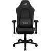Image de Chaise de jeu en cuir noir Aerocool Crown