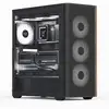 Image de Boîtier PC Aerocool D501A Midi Tower Noir avec Éclairage RGB