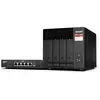 Image de NAS Tour QNAP TS-473A 8GB DDR4 Ryzen V1500B 4 baies + Switch QSW-1105-5T 2,5GbE