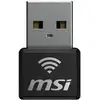 Image de Adaptateur WiFi Nano USB MSI GUAX18N AX1800 USB 2.0 Noir Windows 10-11