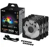 Image de ASUS TUF Gaming TR120 ARGB Reverse Fan - Triple Pack Boitier PC Ventilateur 12 cm Noir