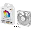 Image de ASUS TUF GAMING TR120 ARGB REVERSE 1-pack White Boitier PC Refroidisseur d'air 12 cm Blanc
