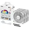 Image de ASUS TUF GAMING TR120 ARGB REVERSE 3IN1 White Boitier PC Refroidisseur d'air 12 cm Blanc