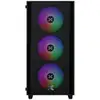 Image de Boîtier PC Xigmatek NYX Air II micro ATX Mini-ITX verre trempé RGB 4 ventilateurs