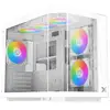 Image de Boîtier Mini Tour Xigmatek Cubi M EN42805 ARGB Verre Trempé Blanc