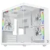 Image de Boîtier PC Xigmatek Aqua M Lite EN44427 ARGB micro ATX Blanc Verre Trempé