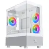 Image de Boîtier PC Xigmatek Alphard M EN44533 ARGB Blanc Verre Trempé
