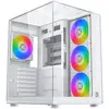 Image de Boîtier Xigmatek Aqua Compact EN48258 blanc Mid Tower verre trempé ARGB
