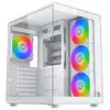 Image de Boîtier PC Xigmatek Aqua Compact Air EN48272 Verre Trempé Blanc