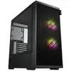 Image de Carcasse Midi Tower Fortron M330 Noir ARGB avec 4 ventilateurs