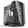 Image de Boîtier Darkflash DY470 Noir Moyen Tour Aquarium 4 Ventilateurs ARGB Verre Trempé