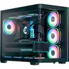 Image de Boîtier PC Tour Midi ATX Aerocool P500C Evo Panneau Verre Courbé ARGB