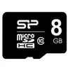Image de Carte mémoire Silicon Power SP008GBSTH010V10SP 8GB MicroSDHC Classe 10 Noir