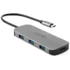 Image de Station d'accueil Acer USB-C 7 en 1, PD 100 W, 1 port Type-C, 1 port HDMI 4K60, 3 ports USB 3.2, 1 port SD/TF, argent