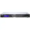 Image de QNAP QGD-1600P Géré Gigabit Ethernet (10/100/1000) Connexion Ethernet, supportant l'alimentation via ce port (PoE) 1U Noir, Gris