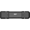 Image de Disque SSD externe Silicon Power DS72 250 Go USB 3.2 Gen2 1050 Mo/s Aluminium Noir