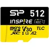 Image de Carte MicroSD Silicon Power Inspire 512GB UHS-I 170MB/s V30 A2 résistante