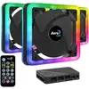 Image de AeroCool Edge 14 Pro ARGB Pack 3 Ventilateurs 140 mm + HUB H66F + Télécommande