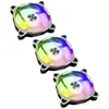 Image de Lian-Li Bora Digital Pack 3 Ventilateurs 120 mm ARGB Argent
