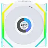 Image de Lian Li UNI FAN SL Wireless LCD 120 Reverse Blade Boitier PC Ventilateur 12 cm Blanc 1 pièce(s)