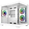 Image de Boîtier Cooler Master Elite 481 Wood Mini Tower Blanc ITX micro ATX RGB Verre trempé
