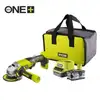 Image de Meuleuse sans fil Ryobi ONE+ R18AG-140S/ 1 batterie 18V 4.0 Ah/ Chargeur 2.0 A/ Sac de transport